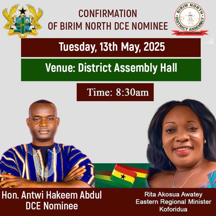 Abdul Hakeem Antwi Confirmed as MCE for Birim North